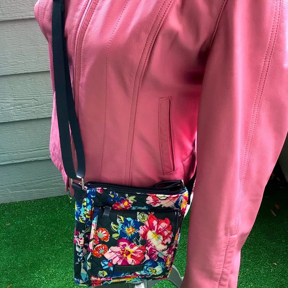 Vera bradly crossbody hipster shoulder bag! Triple zip flap over